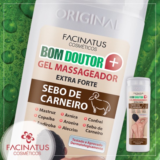 Gel Massageador Bom Doutor Sebo de Carneiro - Facinatus