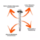 Parafuso Telheiro Autobrocante Com Arruela De Vedação 5,5x3 - 100 Peças