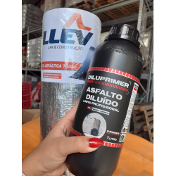 Primer Asfáltico Base Água 1L Para Manta Telhado Laje