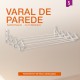 Varal Sanfonado - Aço - Branco 1m - Retrátil